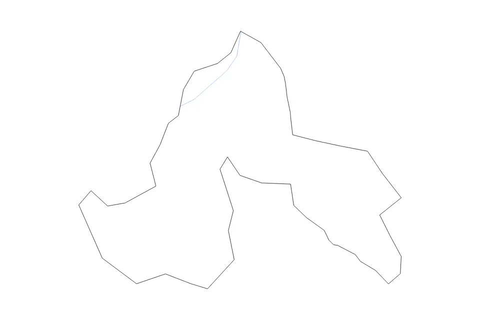 Outline map of Sigulda Municipality, Latvia with subdivision borders and rivers.