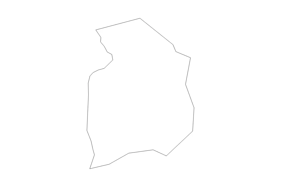 Outline map of Skrīveri Municipality, Latvia with subdivision borders.