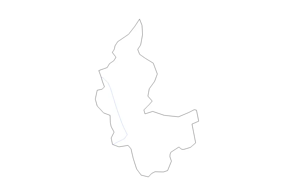 Carte de Tukums, Latvia de type contour et rivières pour Europe, montrant contour et rivières avec des limites nettes.