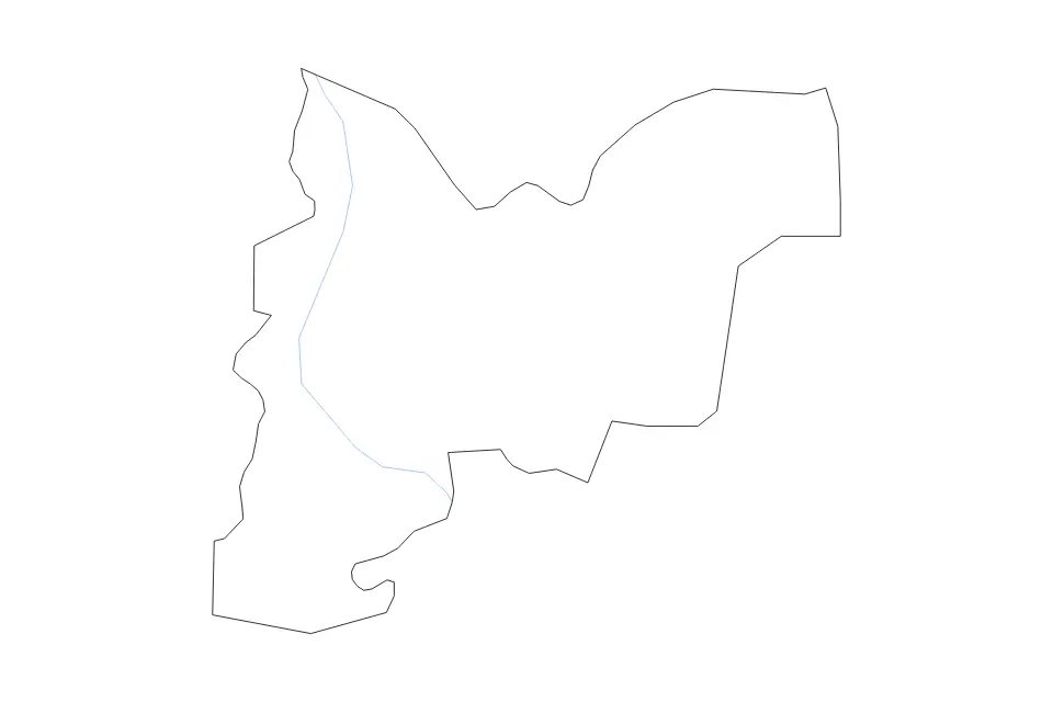Mapa de Valmiera (Municipality 5782), Latvia de tipo contorno y ríos para Europa, con contorno y ríos con límites limpios.
