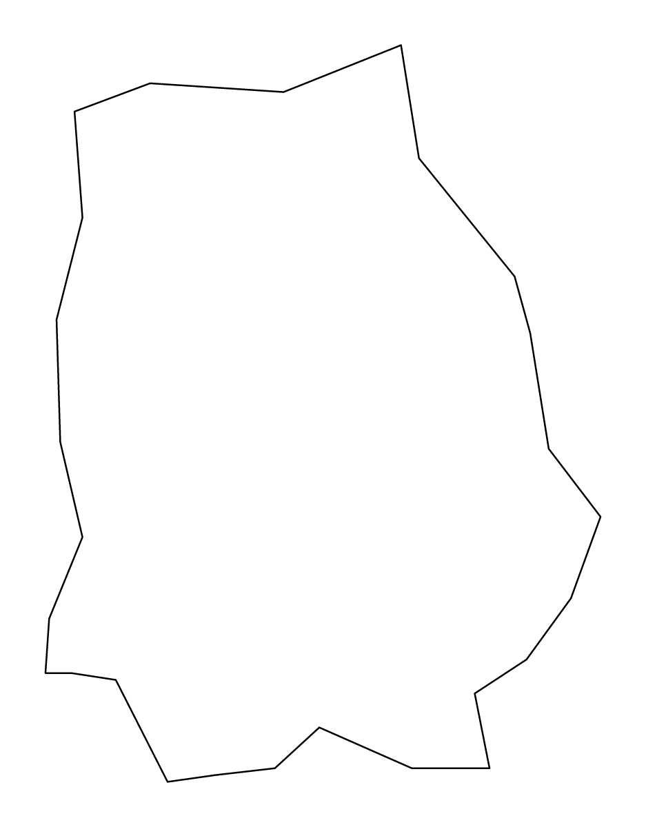 Mapa de contorno de Cesvaines, Latvia.