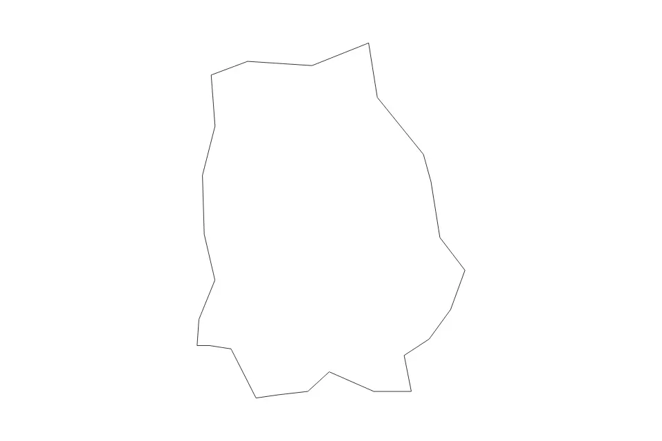 Mapa de Valmiera (Municipality 5785), Latvia de tipo contorno para Europa, con contorno con límites limpios.