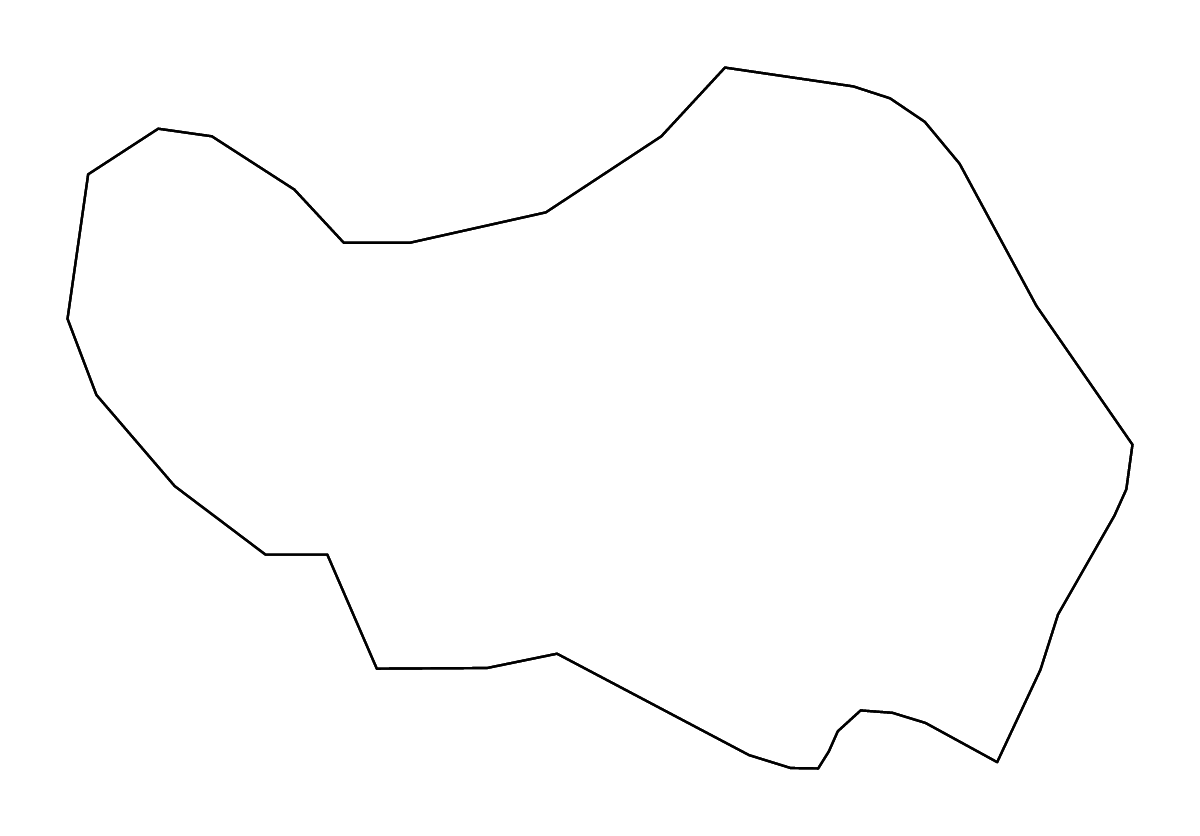 Carte de contour de Jaunpiebalgas, Latvia avec rivières.