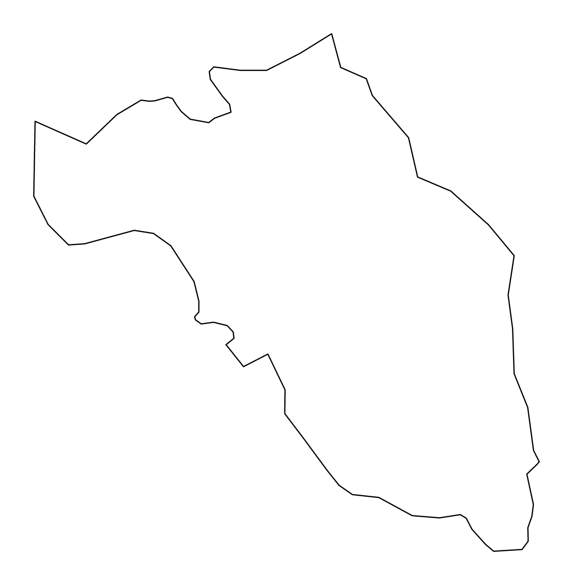 Carte de contour de Kocēnu, Latvia.