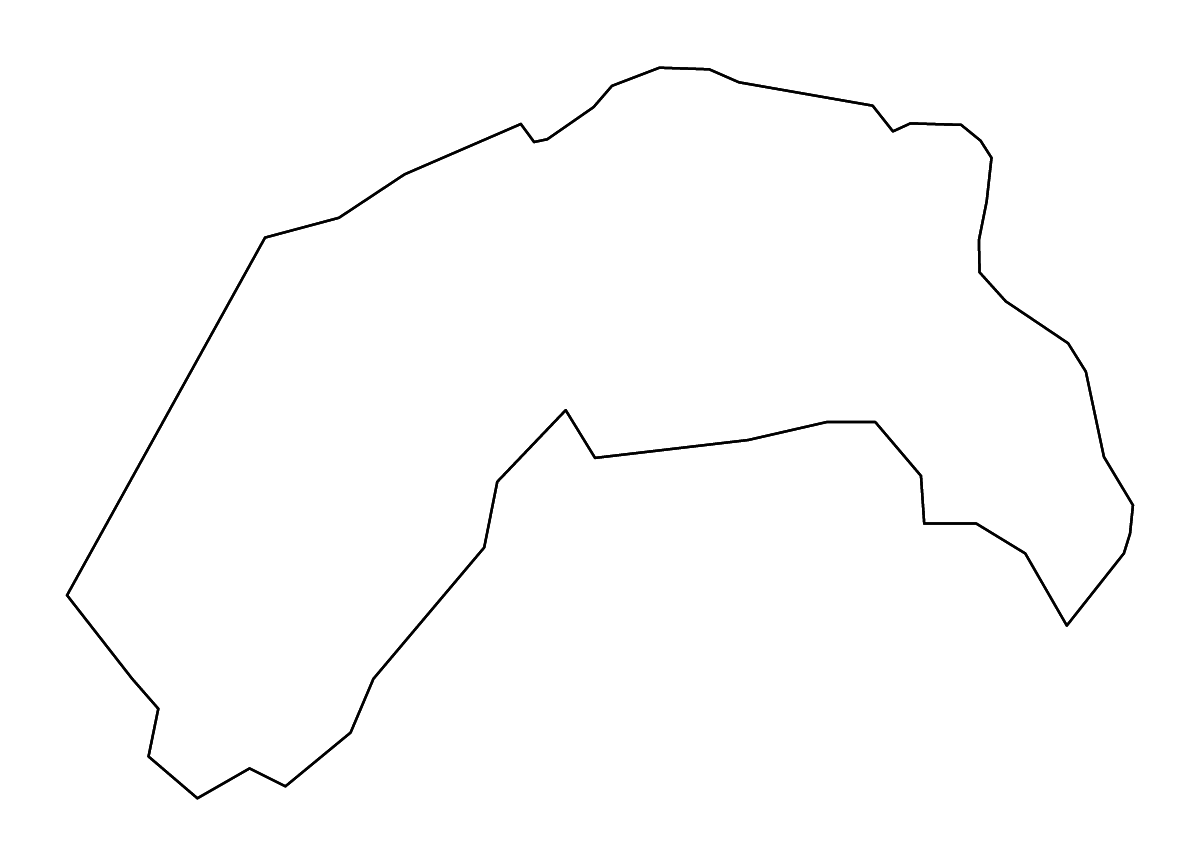 Carte de contour de Lubānas, Latvia avec rivières.