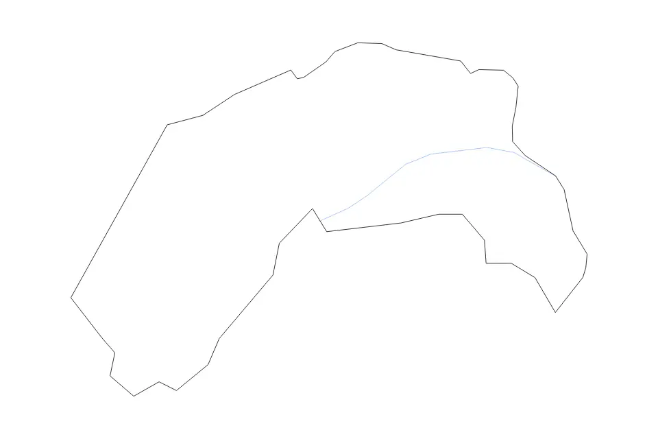 Mapa de Valmiera (Municipality 5790), Latvia de tipo contorno y ríos para Europa, con contorno y ríos con límites limpios.