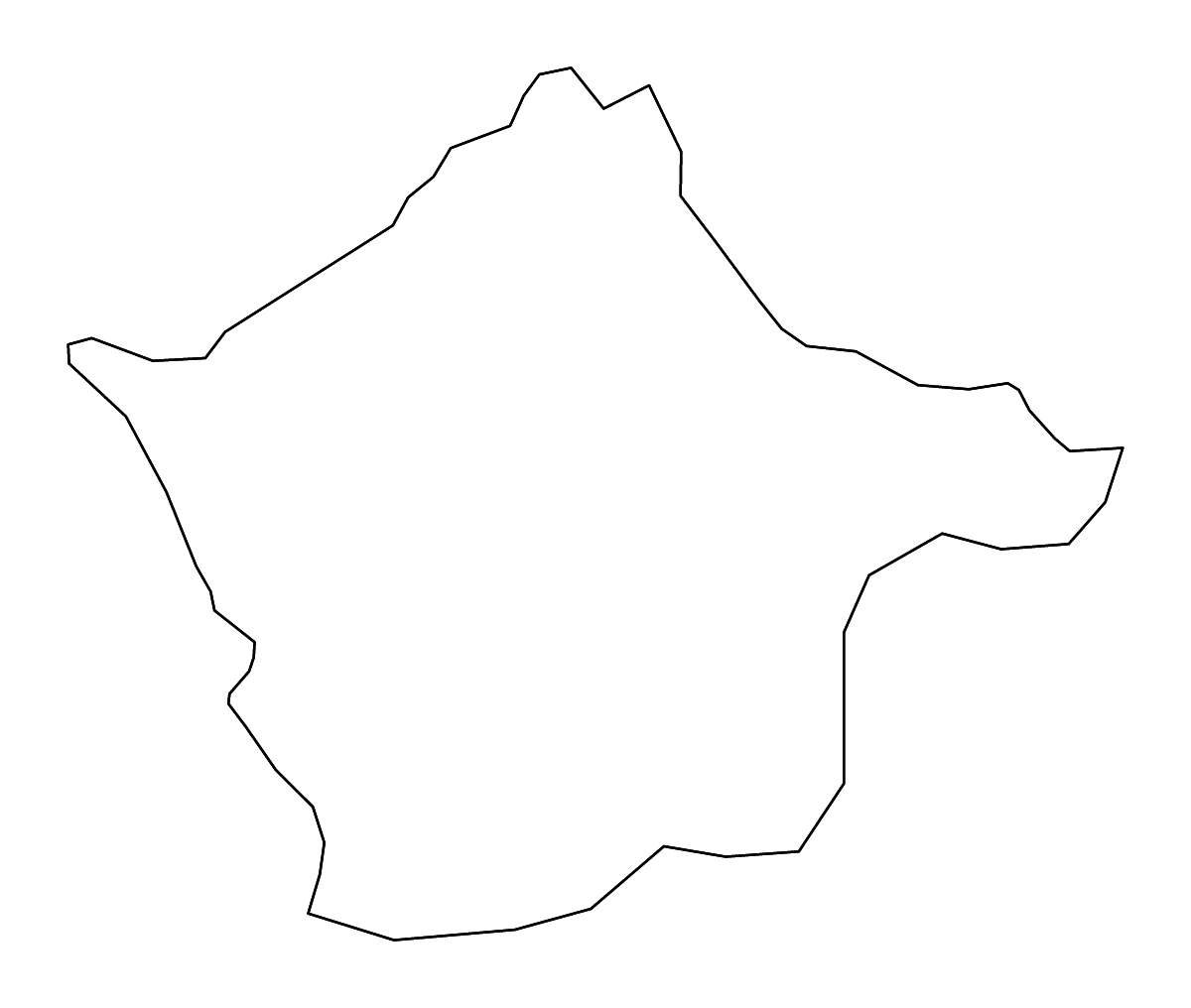 Mapa de contorno de Pārgaujas, Latvia con ríos.