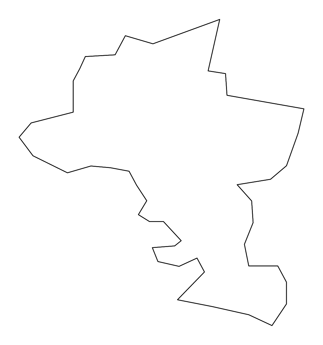 Mapa de contorno de Strenču, Latvia con ríos.