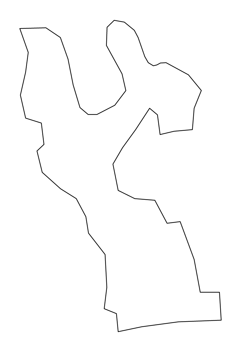 Mapa de contorno de Rūjienas, Latvia.