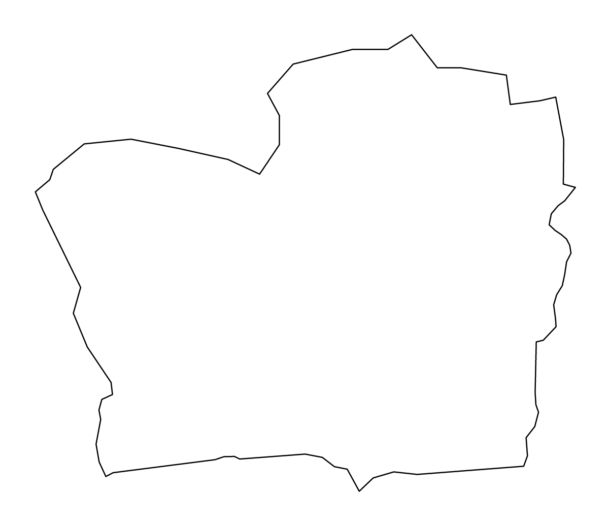 Mapa de contorno de Smiltenes, Latvia.