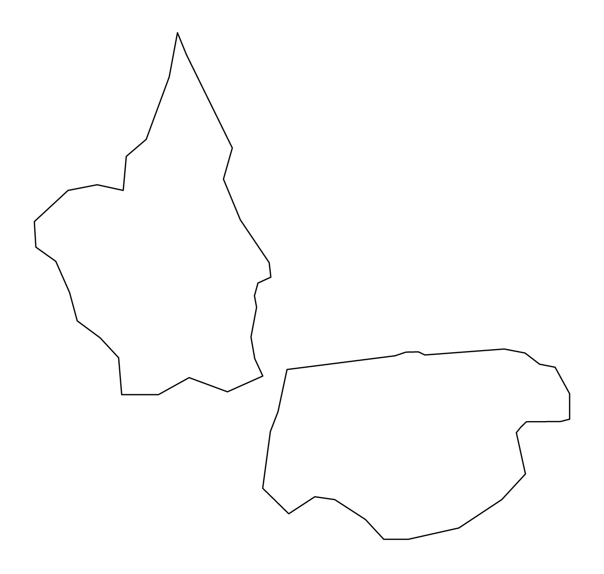 Mapa de contorno de Raunas, Latvia.