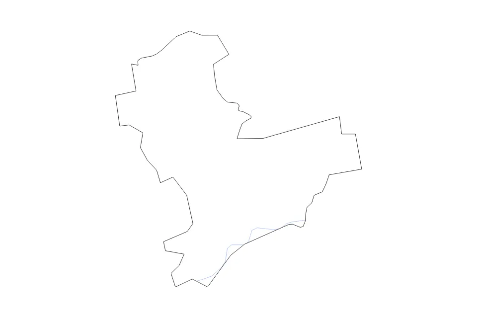 Outline map of Vecumnieki Municipality, Latvia with subdivision borders and rivers.