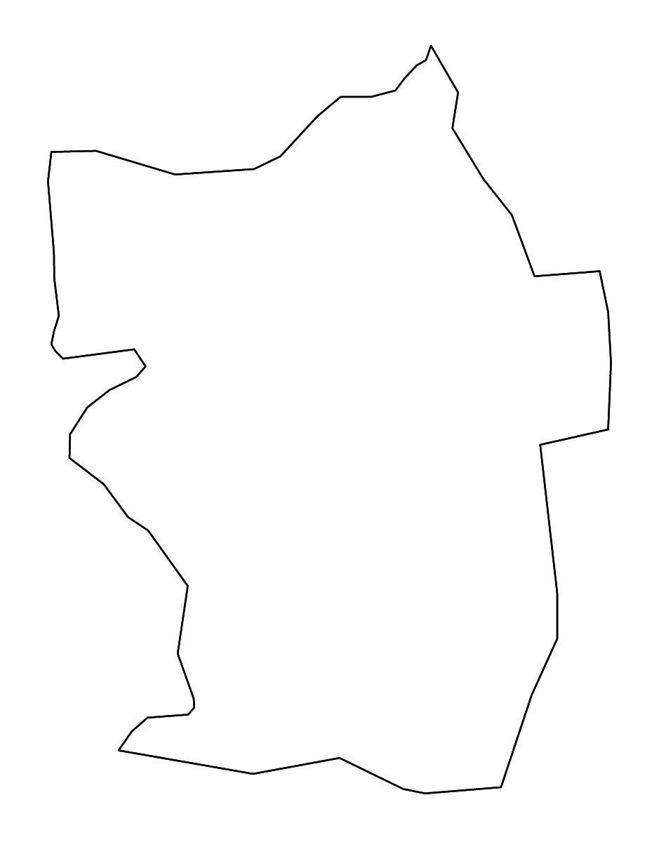 Mapa de contorno de Viesīte, Latvia con ríos.