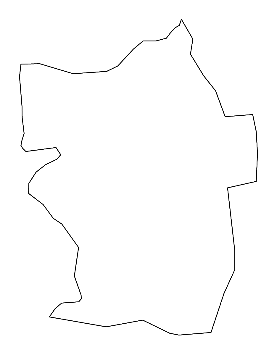 Mapa de contorno de Viesīte, Latvia con ríos.