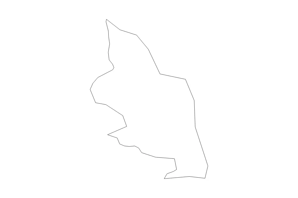Carte de Viļāni, Latvia de type contour pour Europe, montrant contour avec des limites nettes.