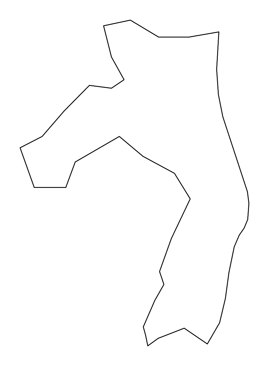 Mapa de contorno de Zilupe, Latvia con ríos.