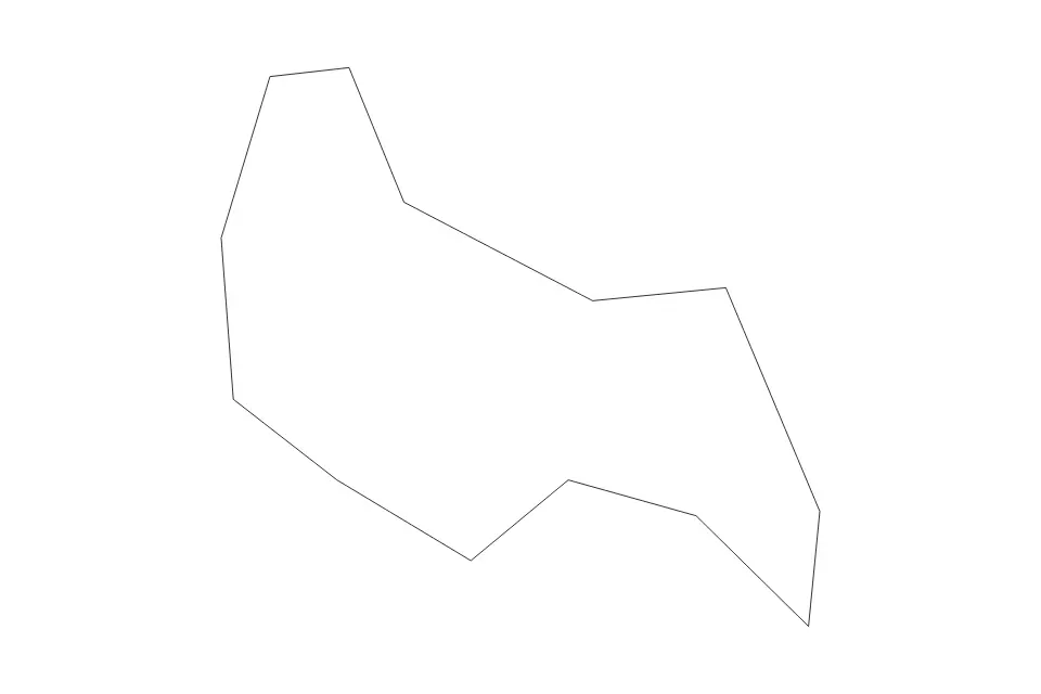 Mapa de Eschen, Liechtenstein de tipo contorno para Europa, con contorno con límites limpios.