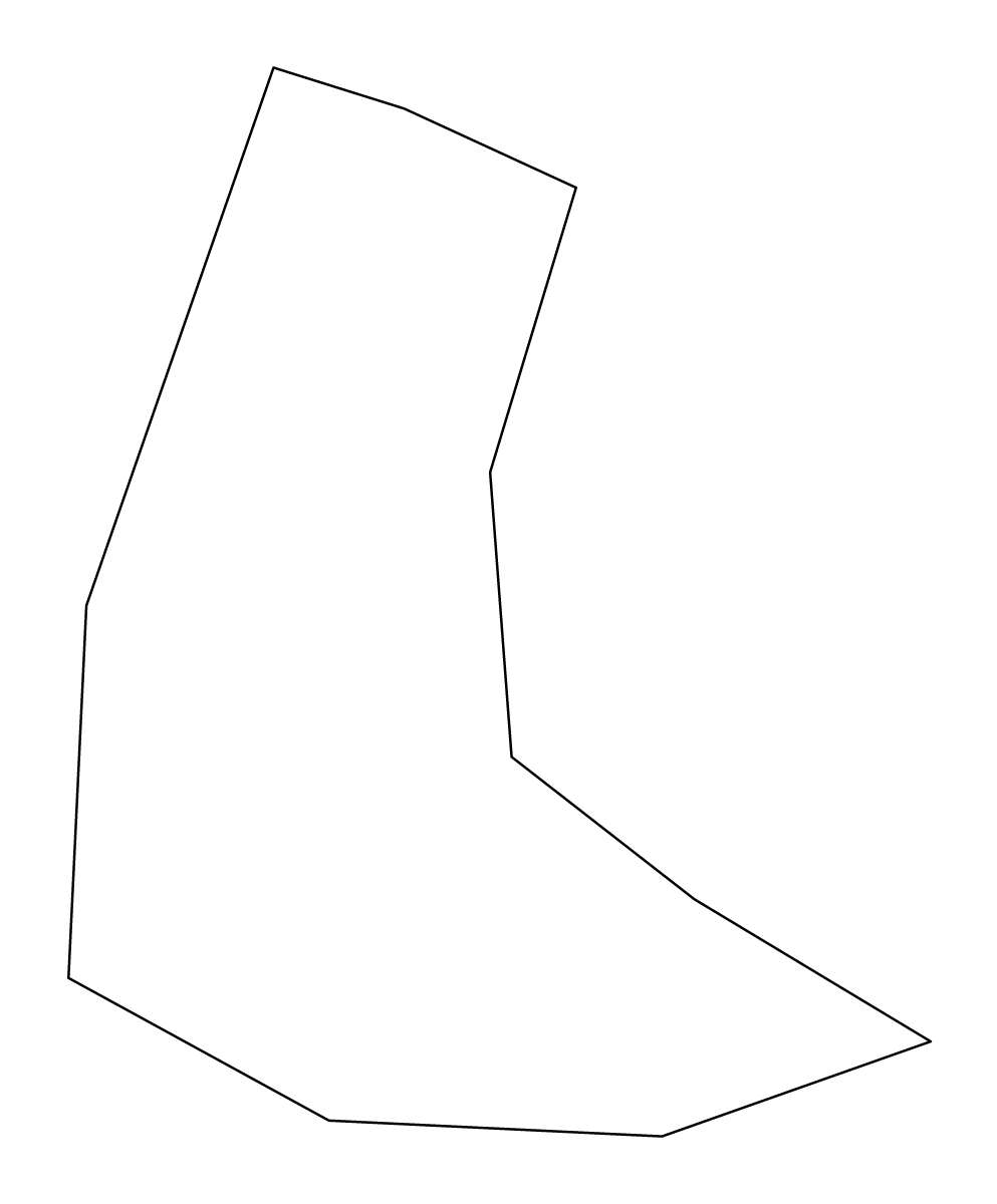 Outline map of Gamprin, Liechtenstein.