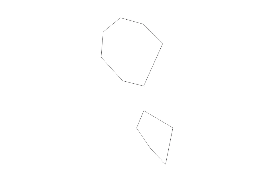 Outline map of Planken Administrative Area, Liechtenstein with subdivision borders.