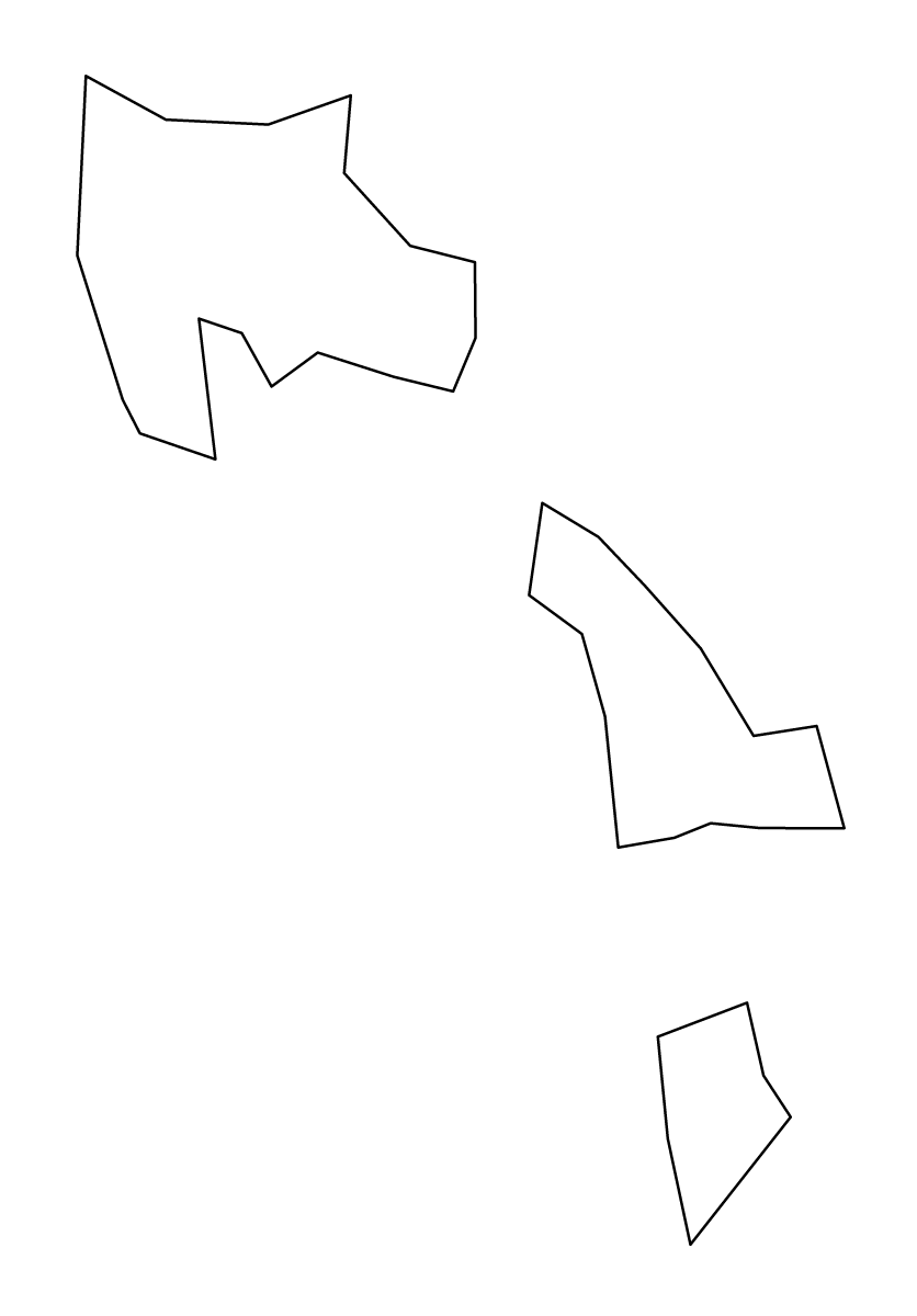 Outline map of Schaan, Liechtenstein.