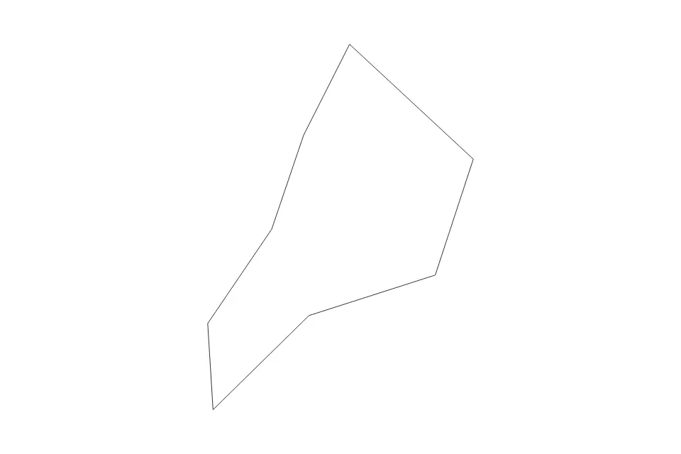 Outline map of Schellenberg Administrative Area, Liechtenstein with subdivision borders.