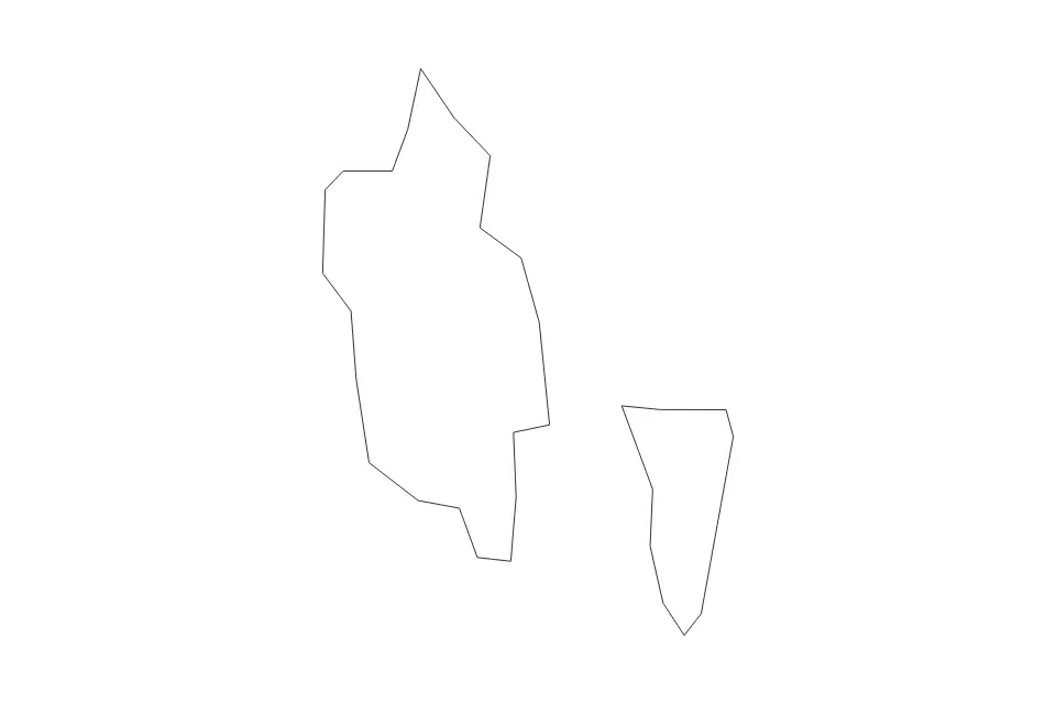 Carte de Triesenberg, Liechtenstein de type contour pour Europe, montrant contour avec des limites nettes.
