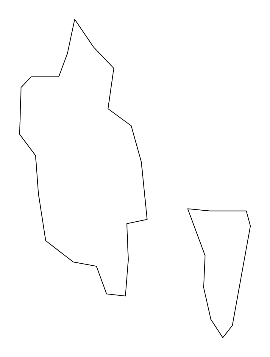 Mapa de contorno de Triesenberg, Liechtenstein.