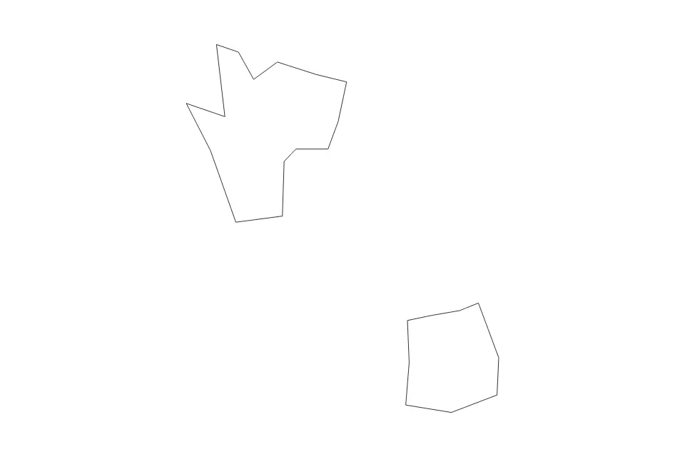 Mapa de Vaduz, Liechtenstein de tipo contorno para Europa, con contorno con límites limpios.