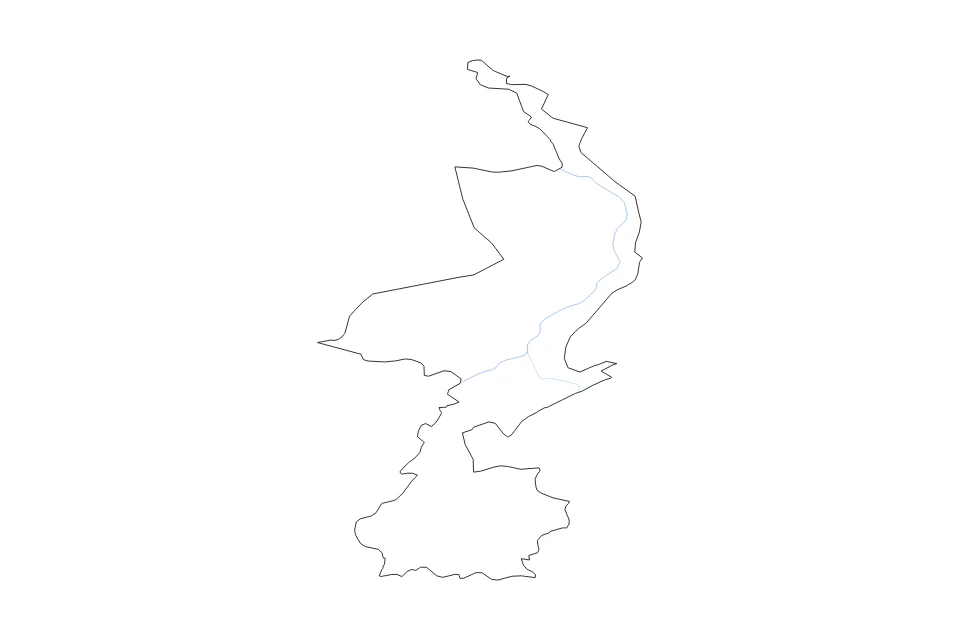 Vista previa del mapa de contorno de Limburg Netherlands