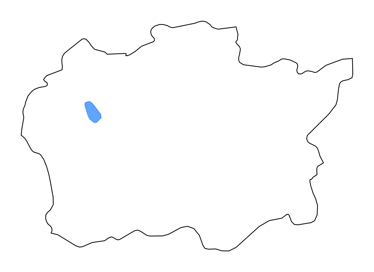 Mapa de contorno de Alytus, Lithuania con lagos y ríos.