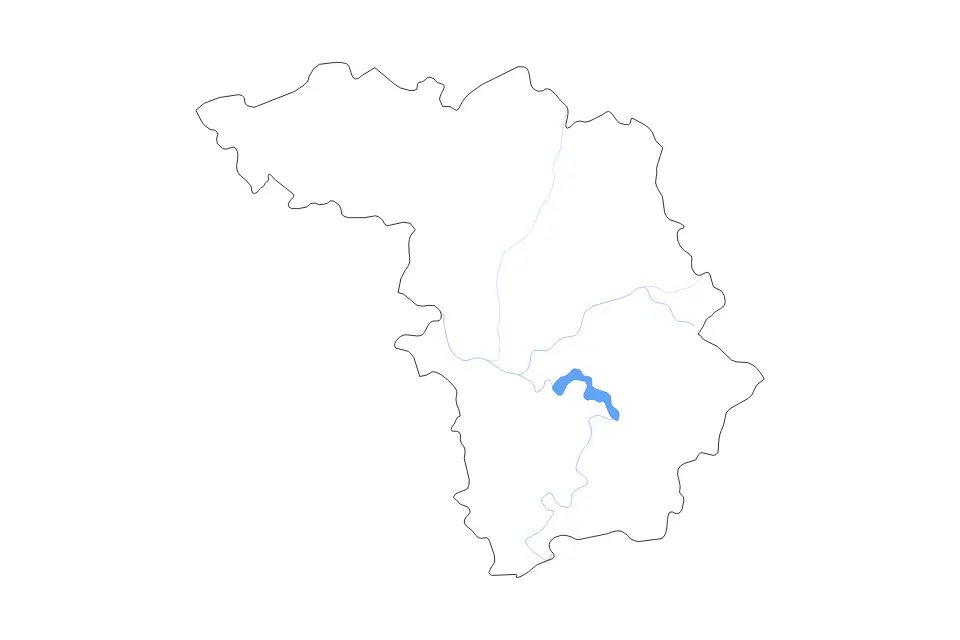 Aperçu de la carte de contour de Kaunas