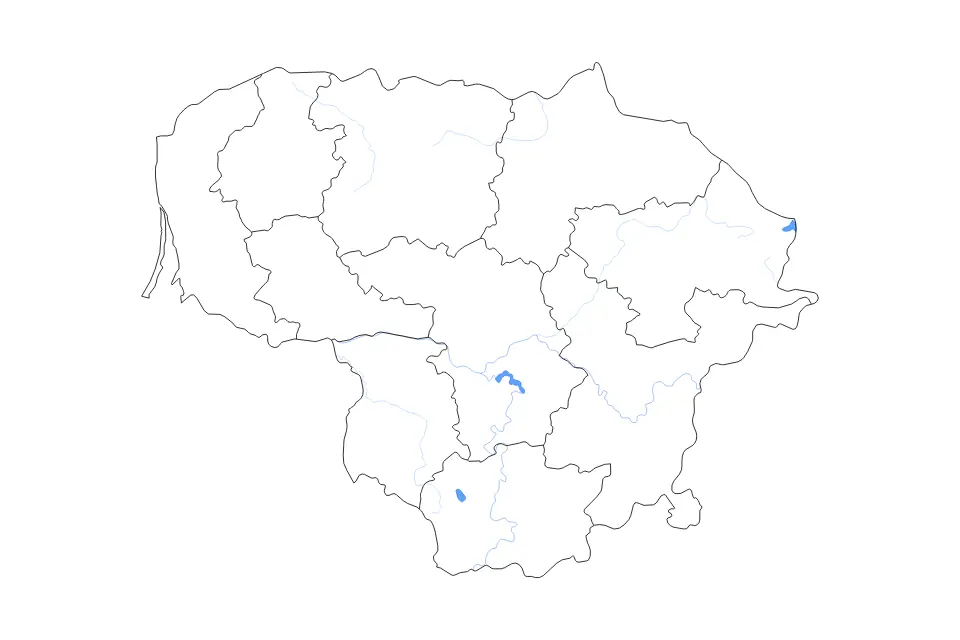 Vista previa del mapa de contorno de Lithuania