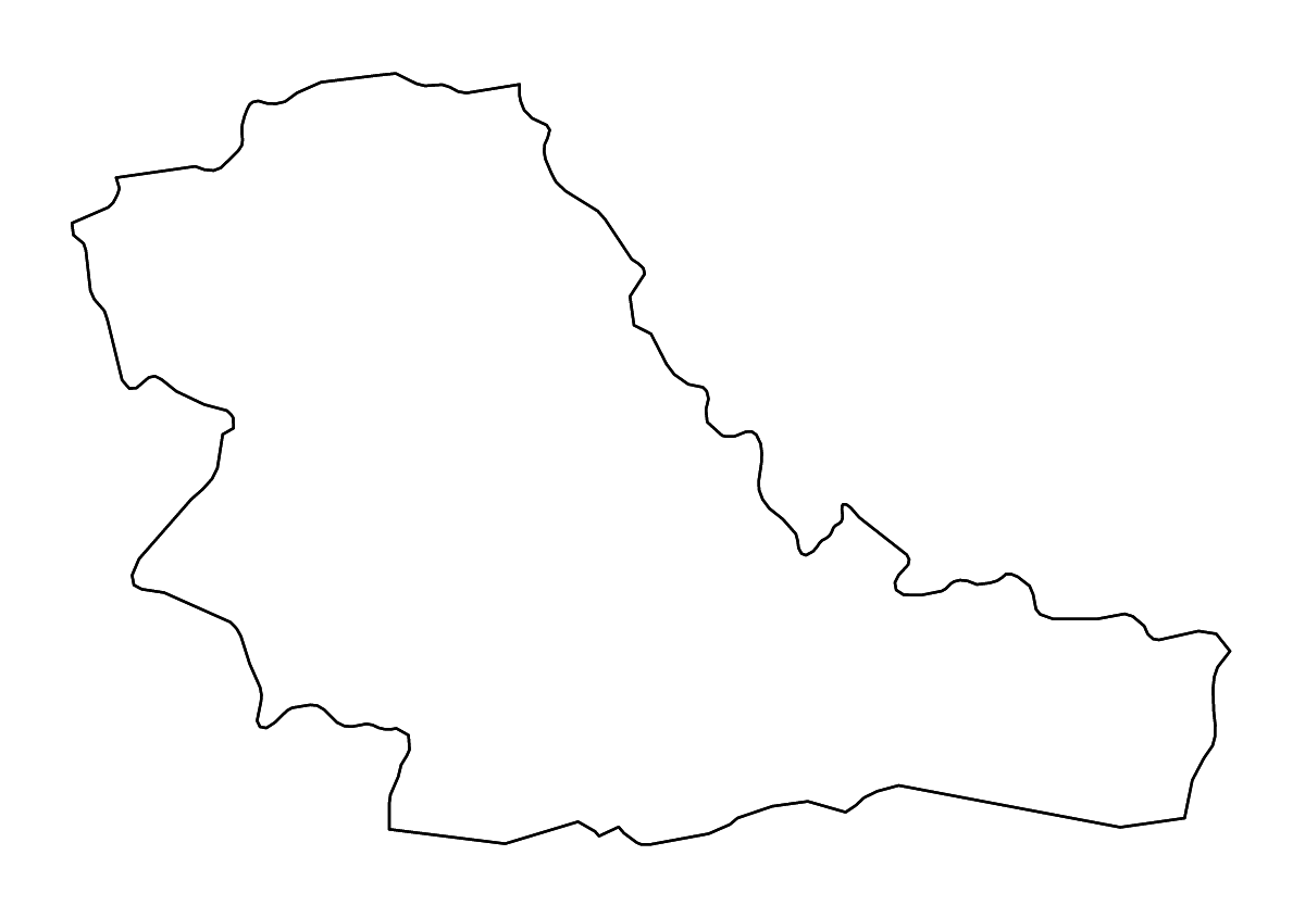 Mapa de contorno de Tauragė, Lithuania con ríos.