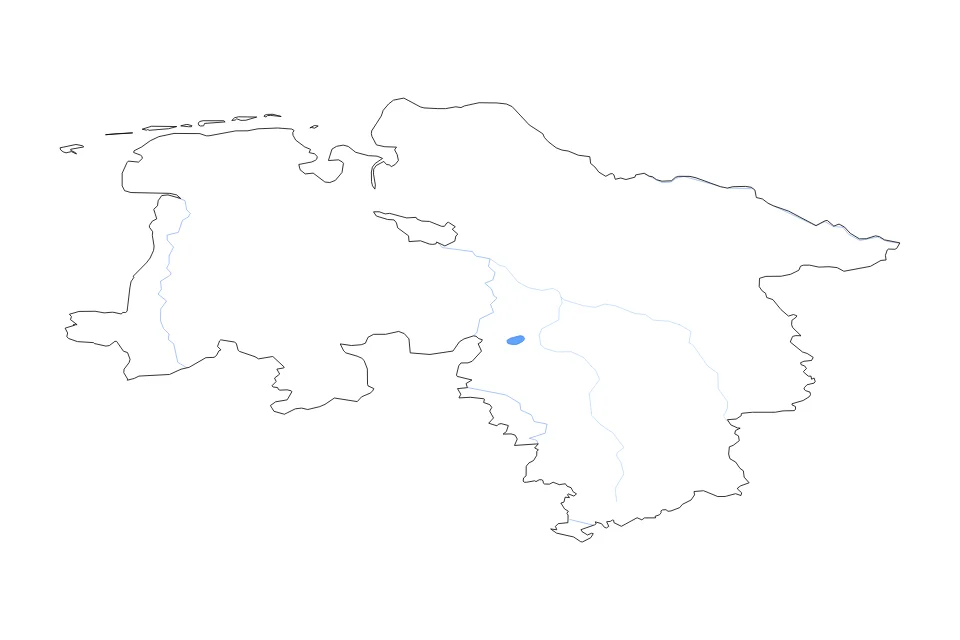 Vista previa del mapa de contorno de Lower Saxony