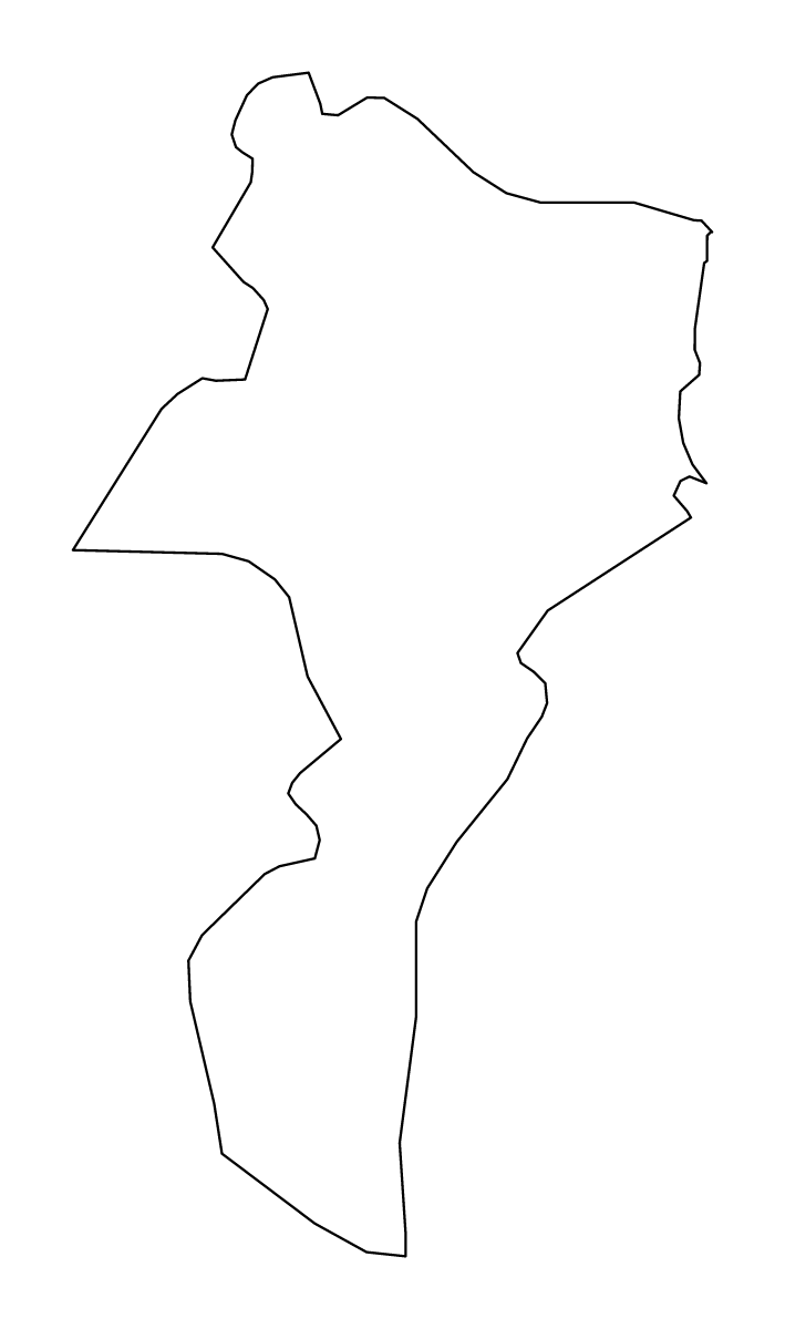 Outline map of Grevenmacher District, Luxembourg.