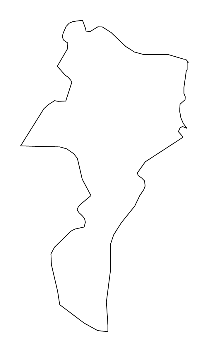 Outline map of Grevenmacher District, Luxembourg.