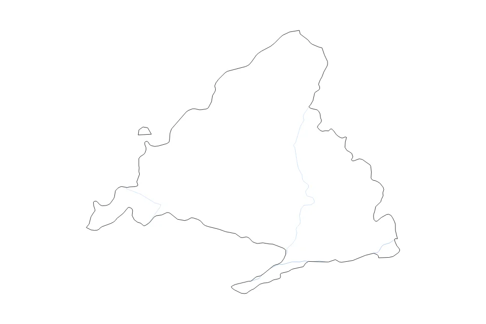 Vista previa del mapa de contorno de Madrid