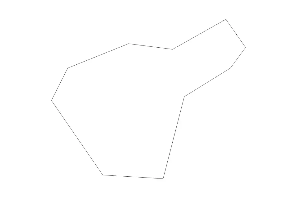 Mapa de Ħamrun, Malta de tipo contorno para Europa, con contorno con límites limpios.