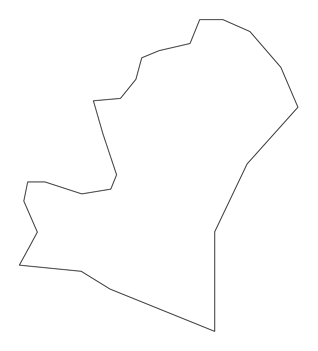 Mapa de contorno de Birżebbuġa, Malta.