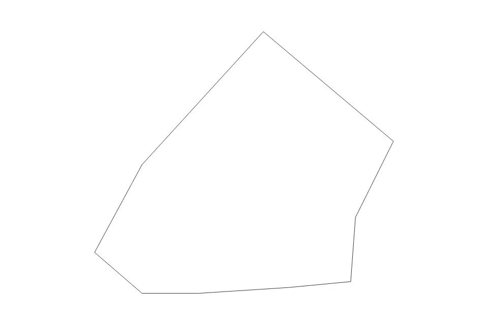 Carte de Cospicua, Malta de type contour pour Europe, montrant contour avec des limites nettes.