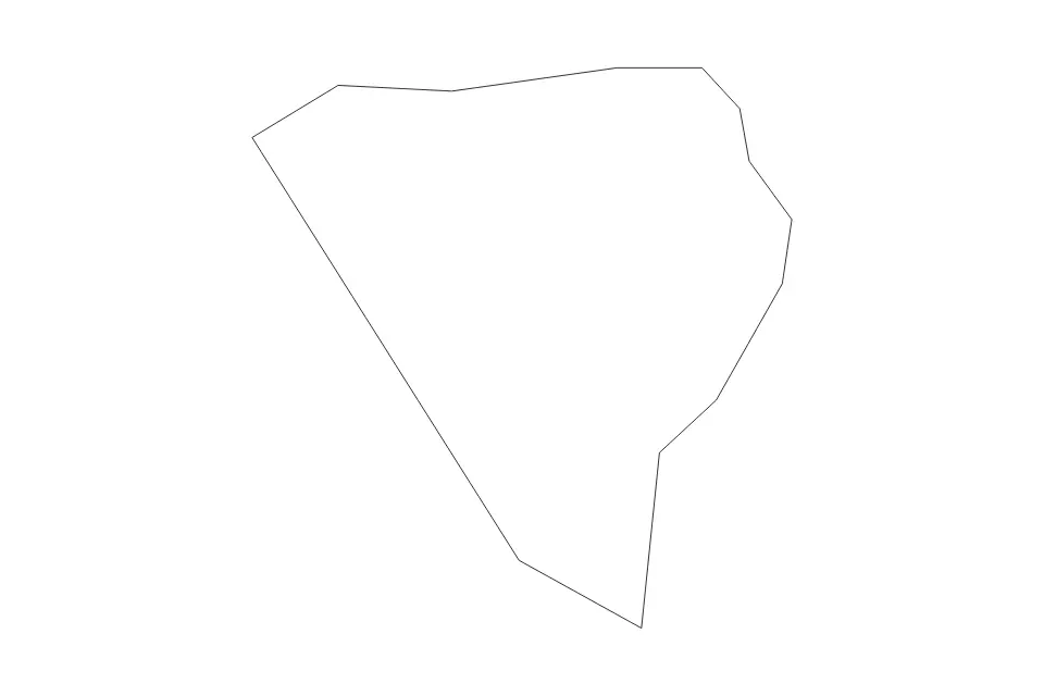 Mapa de Dingli, Malta de tipo contorno para Europa, con contorno con límites limpios.