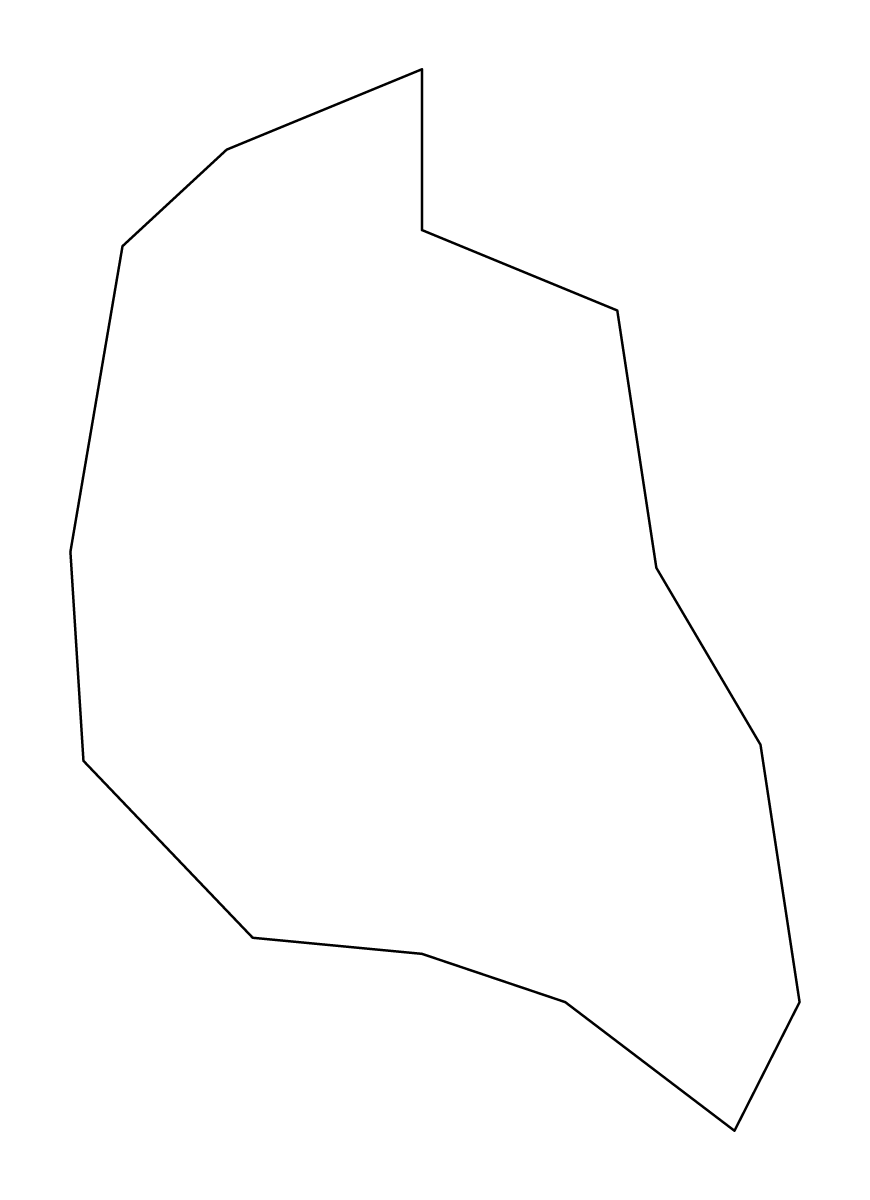 Carte de contour de Għargħur, Malta.