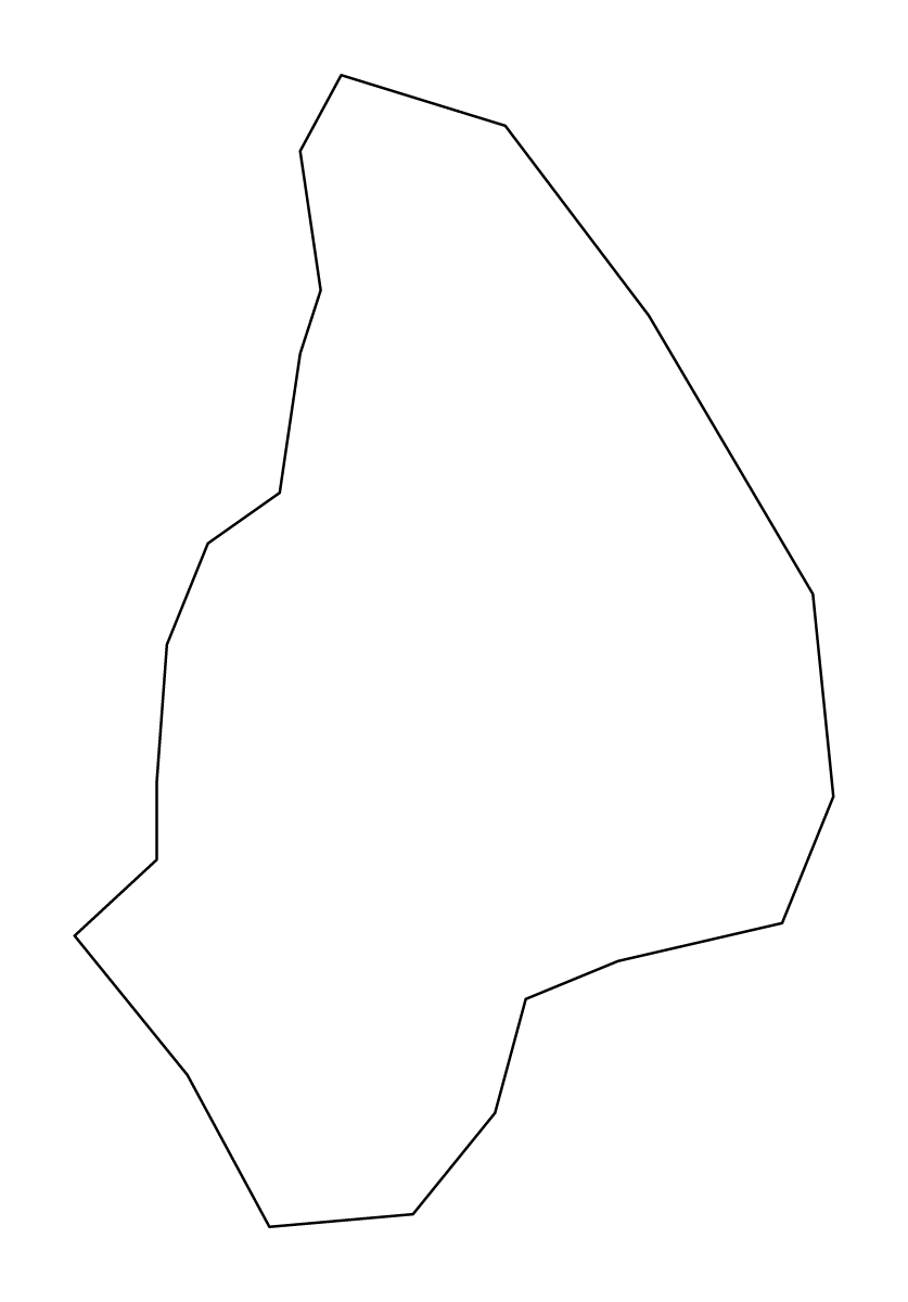Mapa de contorno de Għaxaq, Malta.