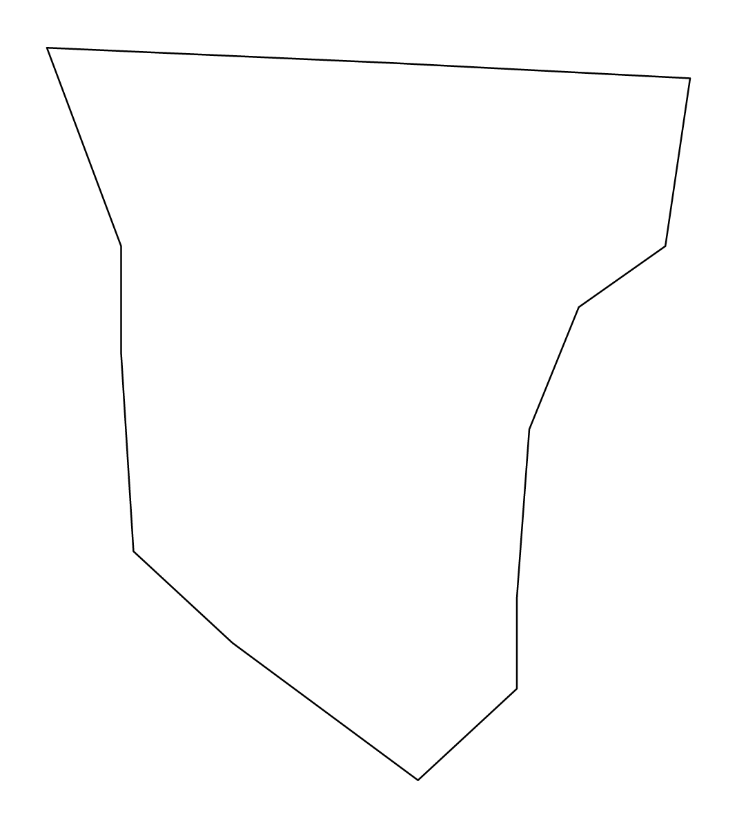 Carte de contour de Gudja, Malta.