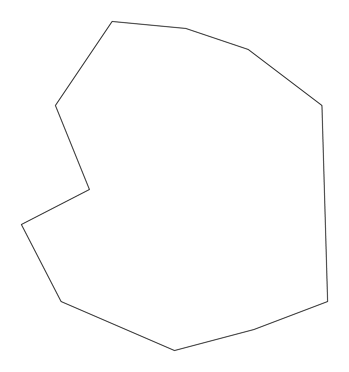 Mapa de contorno de Iklin, Malta.