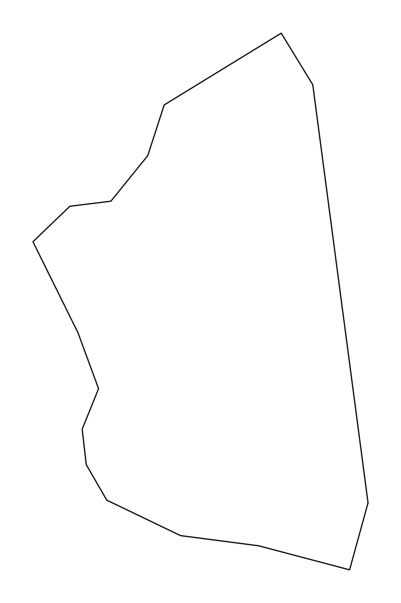 Carte de contour de Marsaskala, Malta.