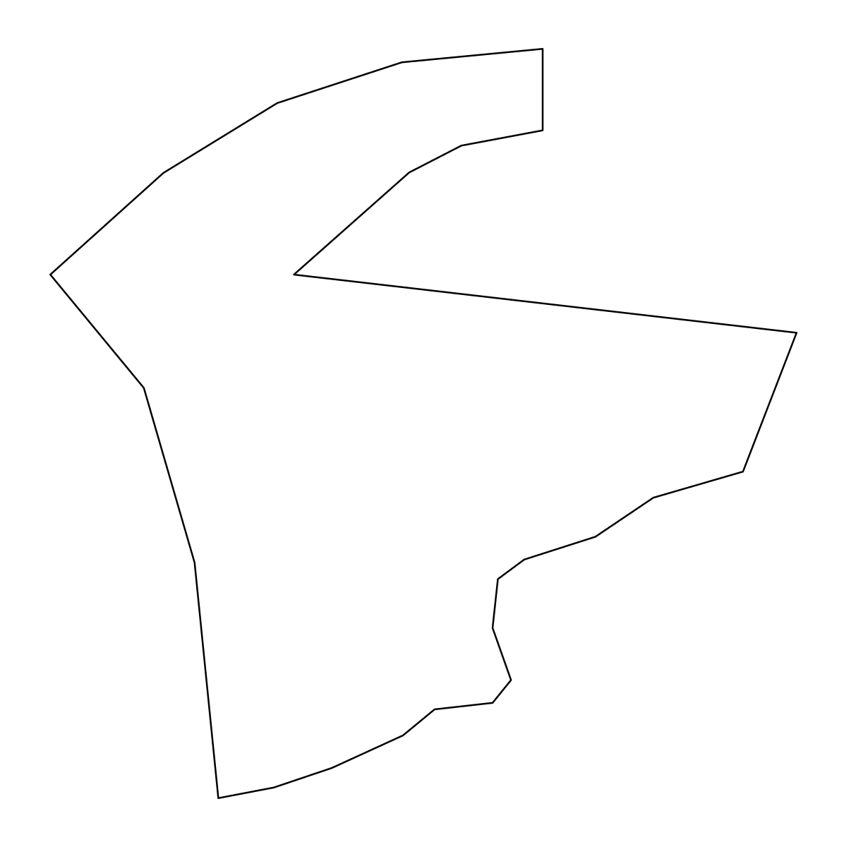 Mapa de contorno de Mellieħa, Malta.
