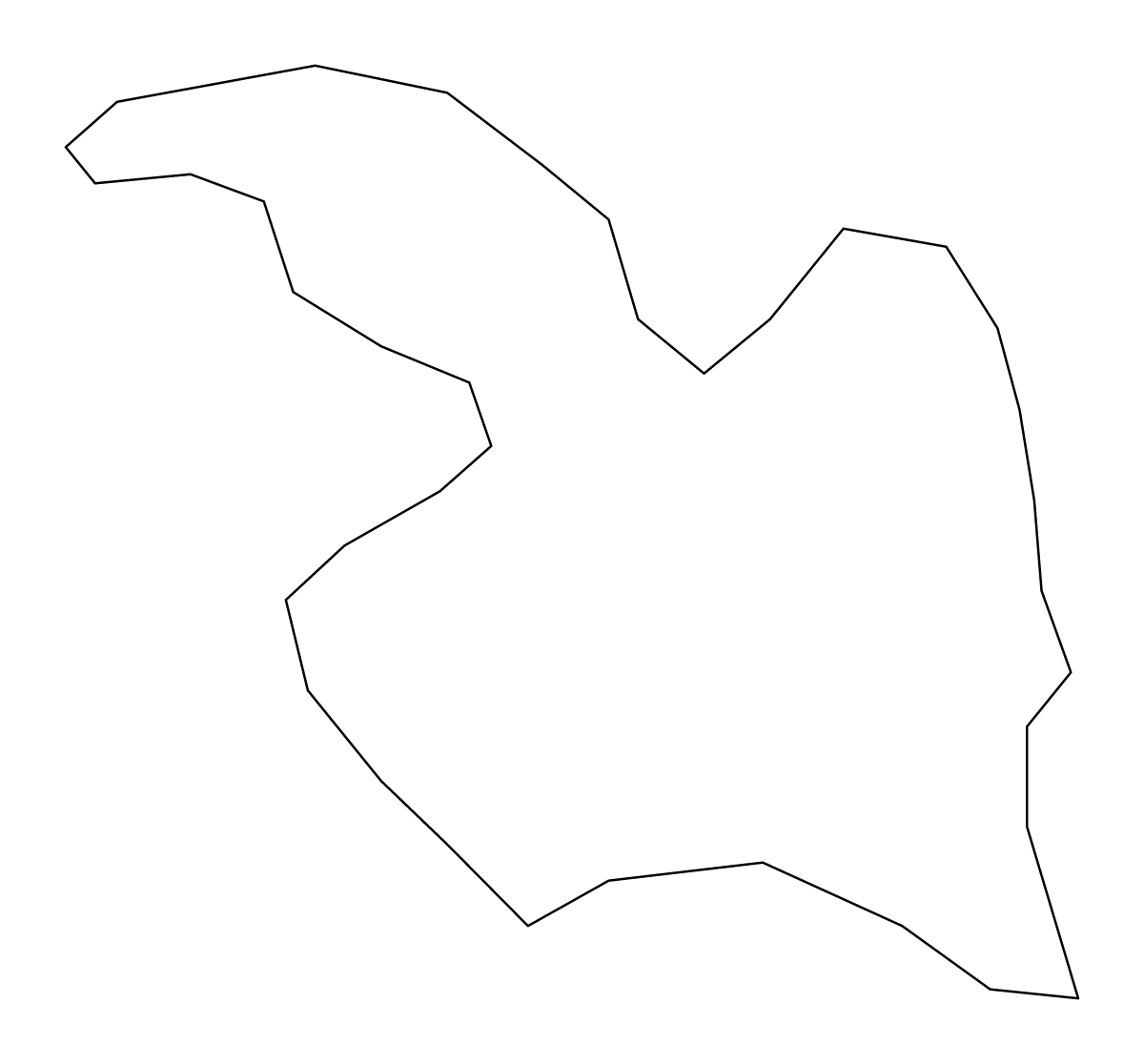 Carte de contour de Mosta, Malta.