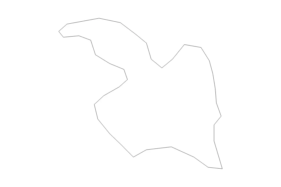 Mapa de Mosta, Malta de tipo contorno para Europa, con contorno con límites limpios.