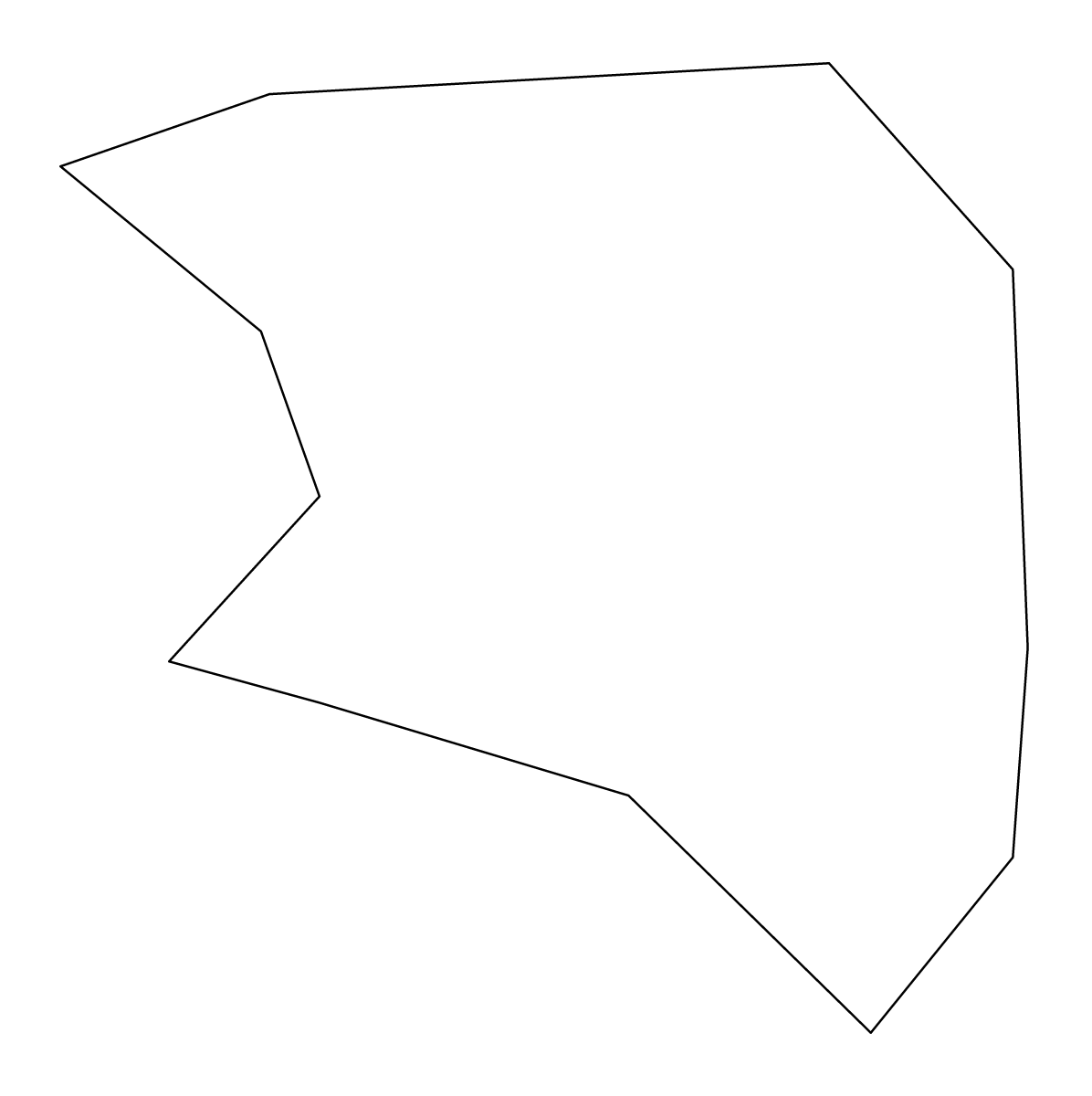 Mapa de contorno de Msida, Malta.